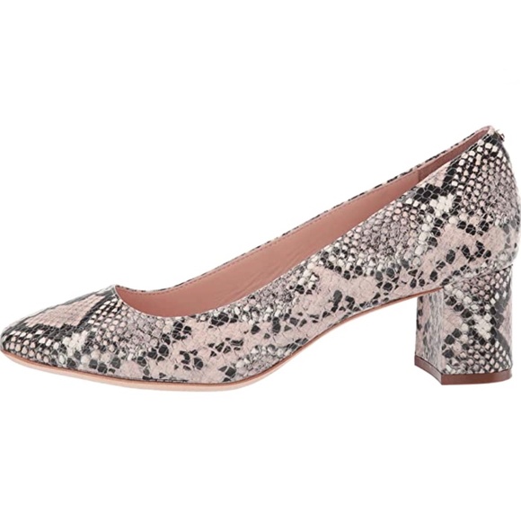 Kate Spade Kylah Pale Vellum Leather Snake Pumps - Picture 7 of 15